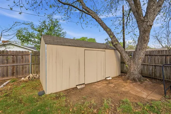 a backyard of a house