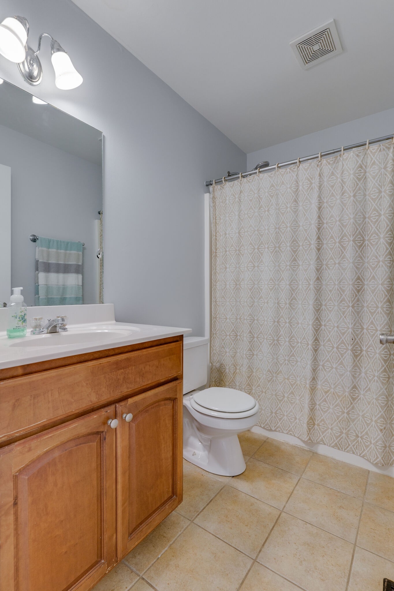 5259 East Robertson Road Cross Plains, TN 37049 - Photo 17 of 28 a bathroom with a toilet a sink and a shower