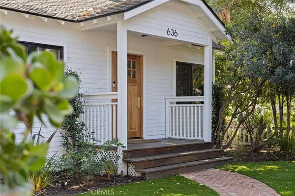 a view of front door of house