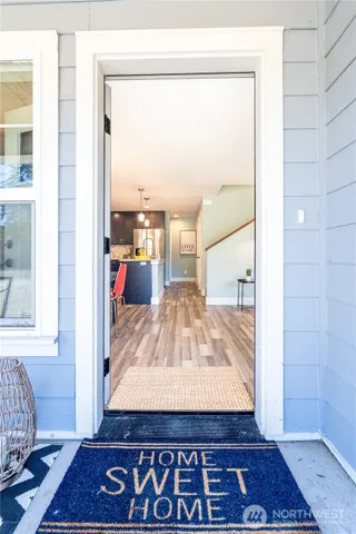 a view of living room with a rug