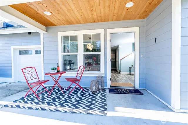 a outdoor space view with a sitting space