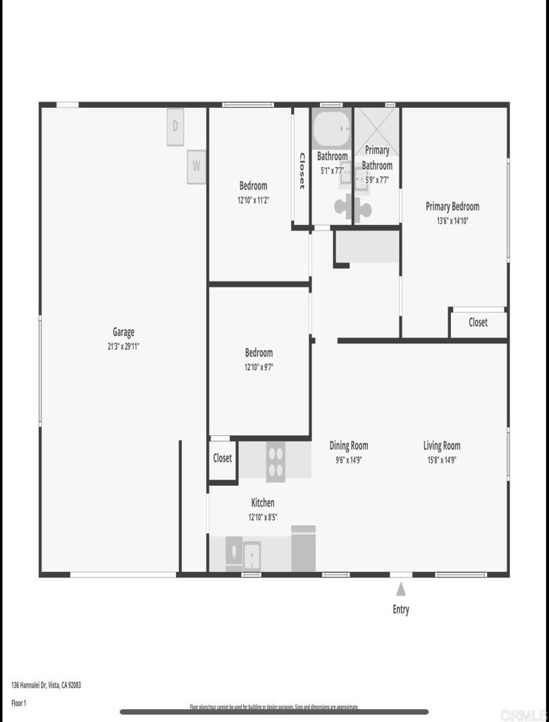 136 Hannalei Drive Vista, CA 92083 - Photo 32 of 32 a picture of a floor plan