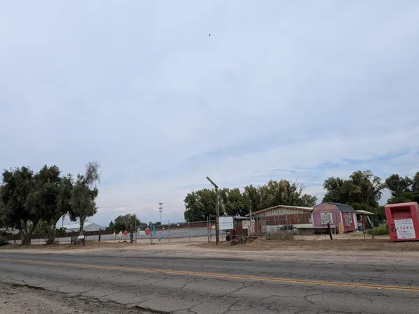 a view of road with trees