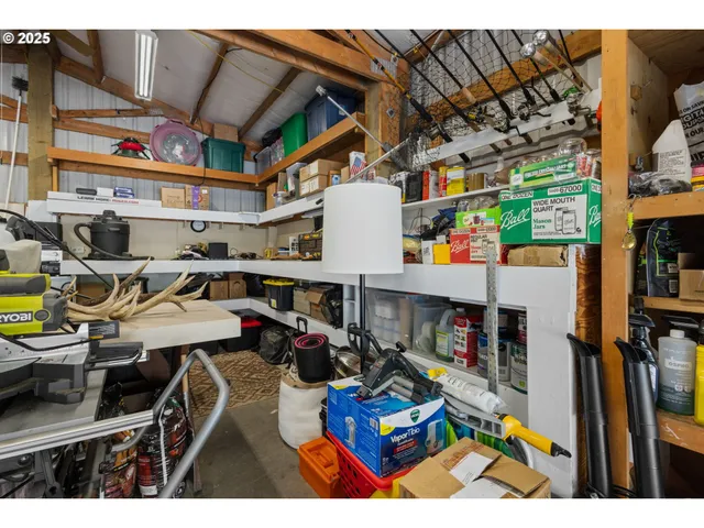 a view of storage and utility room