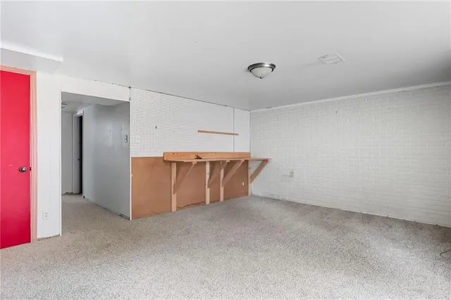 a view of an empty room