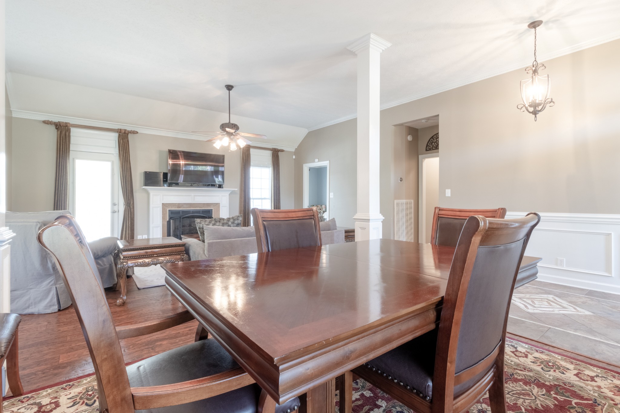 3599 Rabbit Run Trail Clarksville, TN 37043 - Photo 8 of 54 a view of a dining room with furniture window and wooden floor