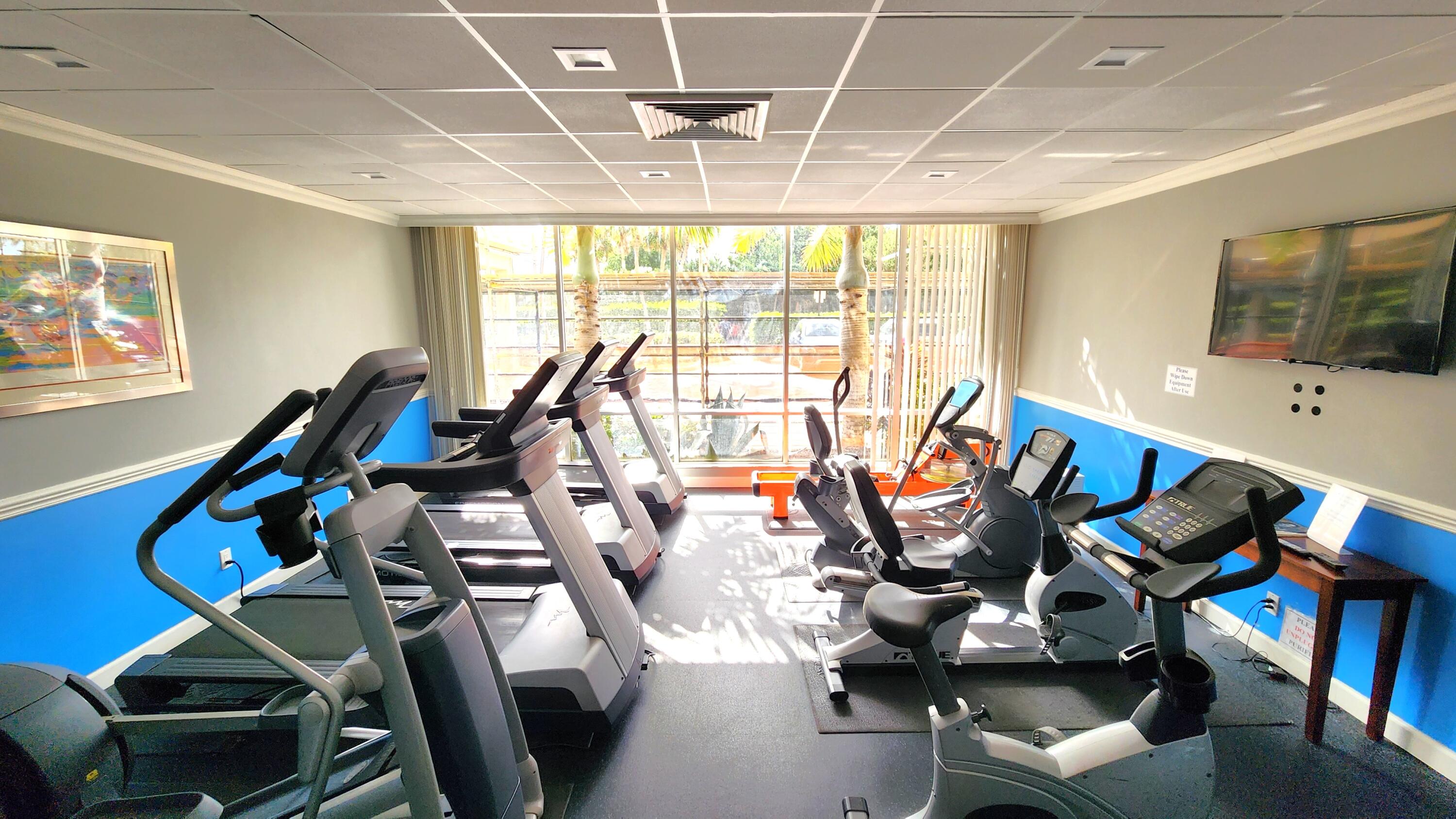 2121 North Ocean Boulevard, Unit 1205E Boca Raton, FL 33431 - Photo 29 of 54 a view of a room with gym equipment
