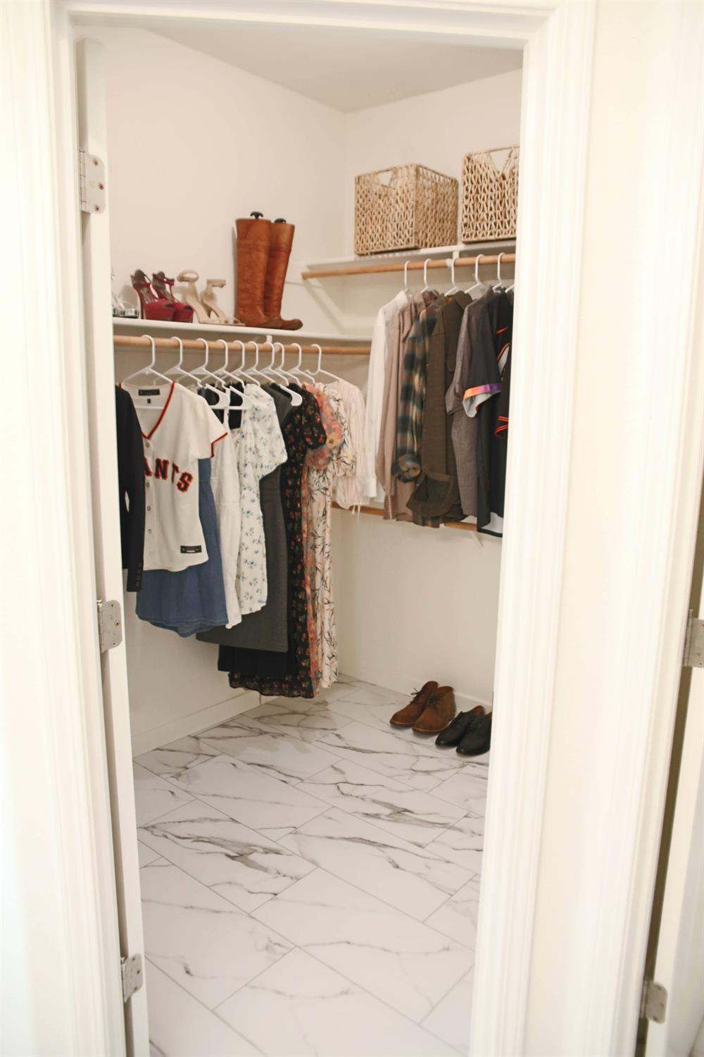 12372 Pawcatuck Way Rancho Cordova, CA 95742 - Photo 23 of 48 a view of walk in closet with clothes and shoes
