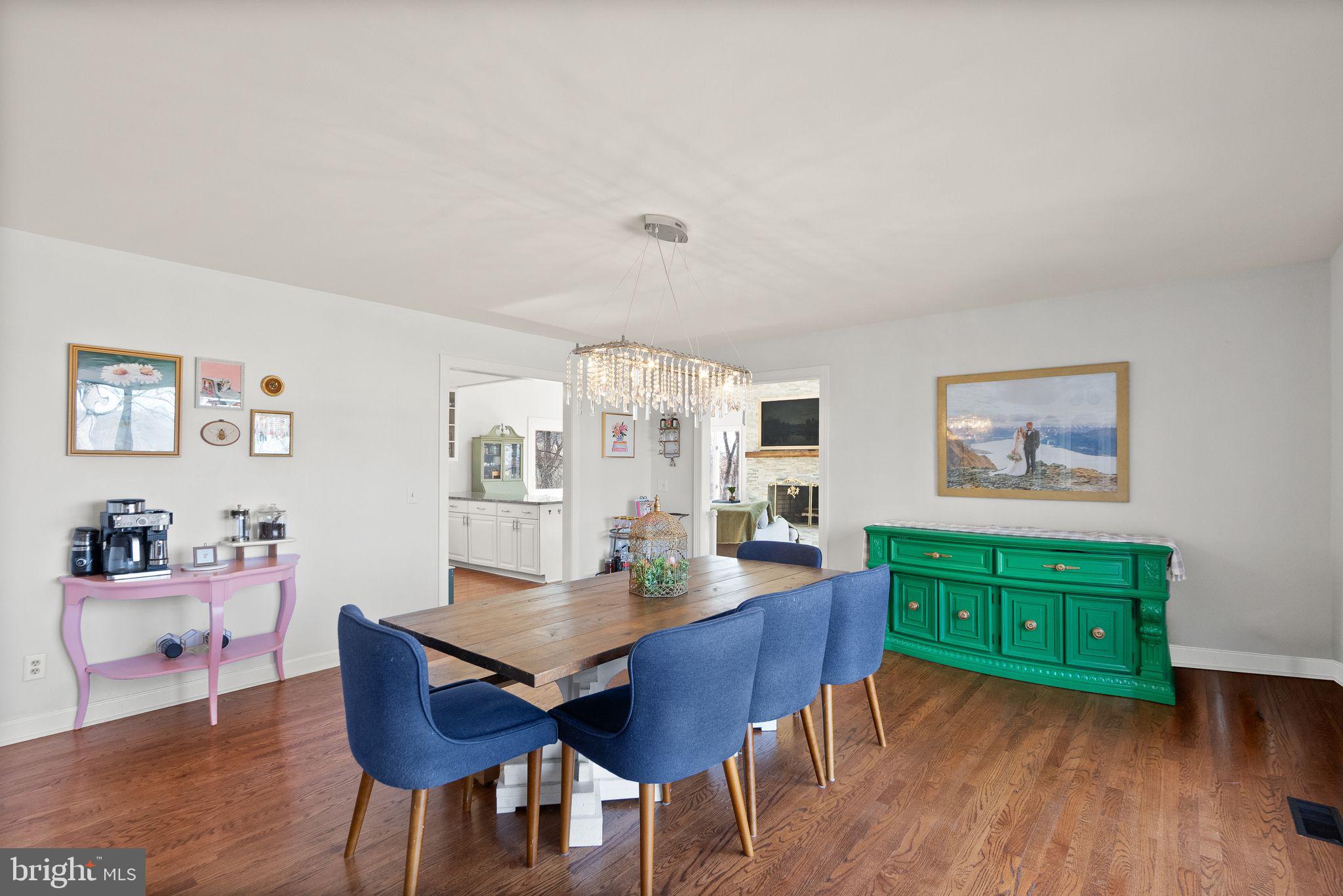 8089 Moormont Road Rapidan, VA 22733 - Photo 15 of 88 a view of a dining room with furniture and wooden floor