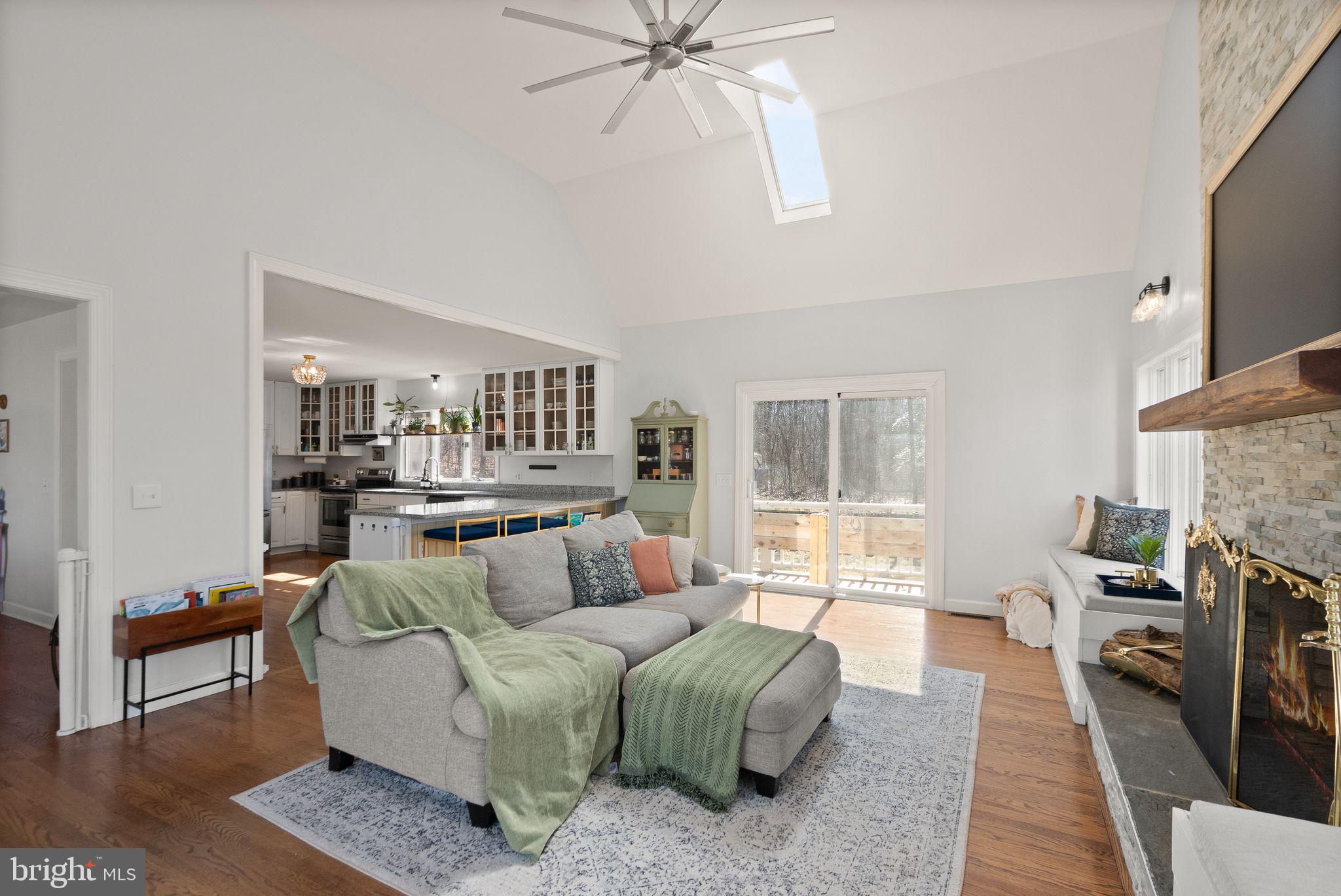 8089 Moormont Road Rapidan, VA 22733 - Photo 18 of 88 a living room with furniture and a fireplace