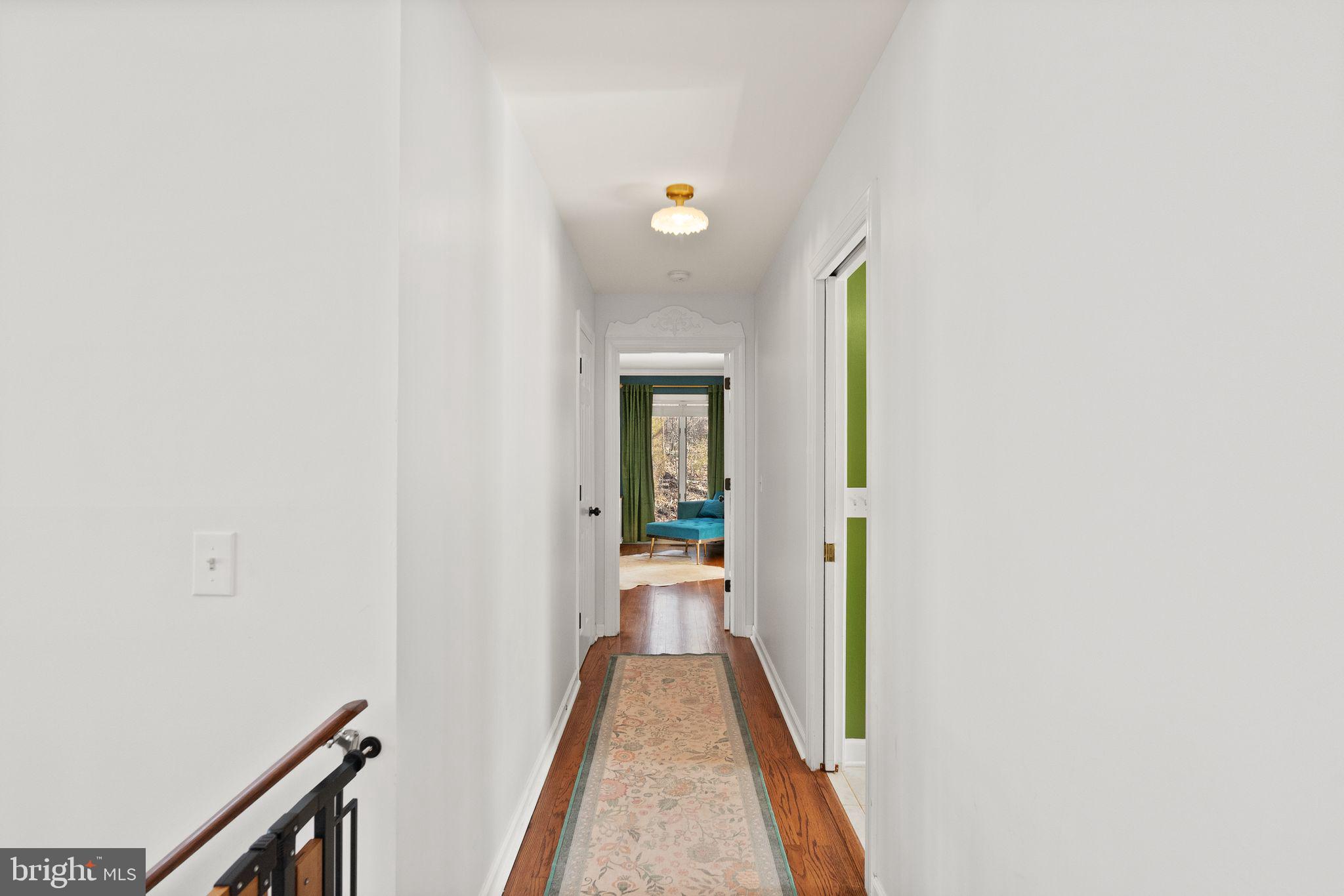 8089 Moormont Road Rapidan, VA 22733 - Photo 28 of 88 a view of a hallway with wooden floor and a bathroom