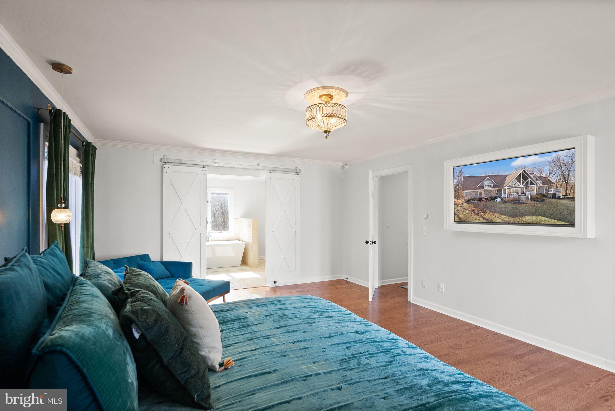 8089 Moormont Road Rapidan, VA 22733 - Photo 31 of 88 a living room with a bed furniture and a window