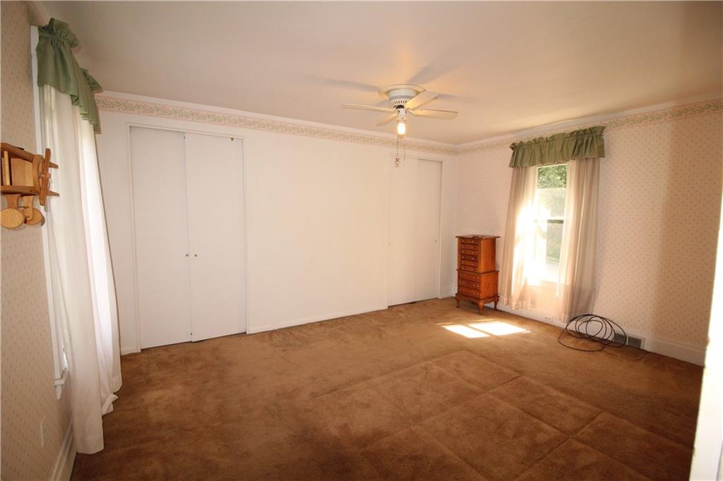 66 Gearing Road Monongahela, PA 15063 - Photo 12 of 24 HUGE 15x15 Master Bedroom w/ 2 Closets along entire Back wall