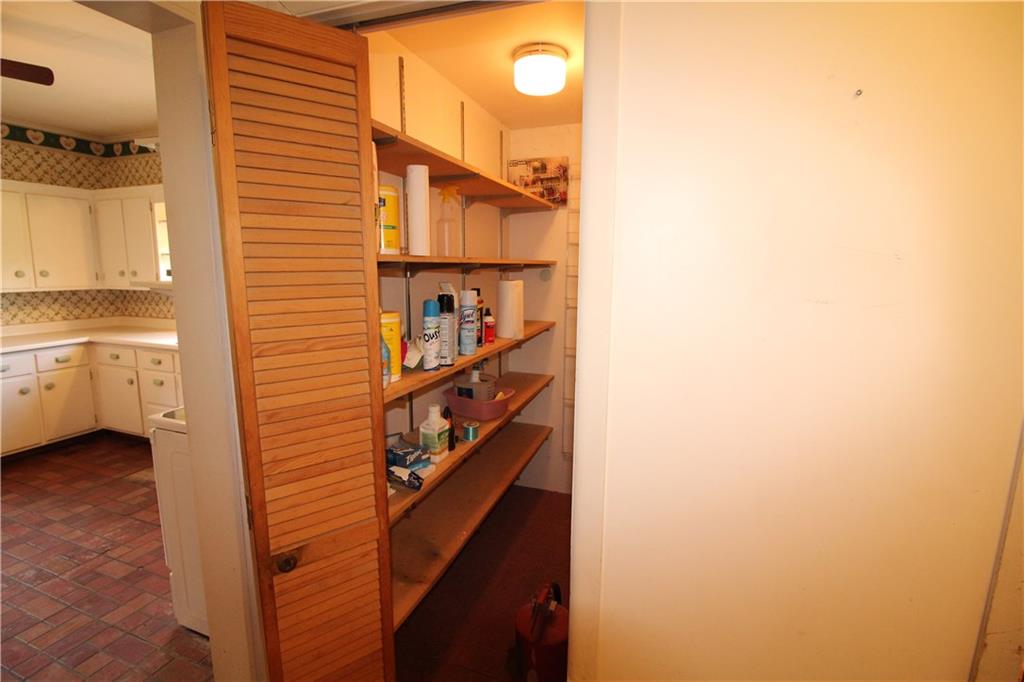 66 Gearing Road Monongahela, PA 15063 - Photo 8 of 24 Walk-in Shelved Pantry in Hallway off Eat-in Kitchen plus another Linen / Coat Closet too on opposite side
