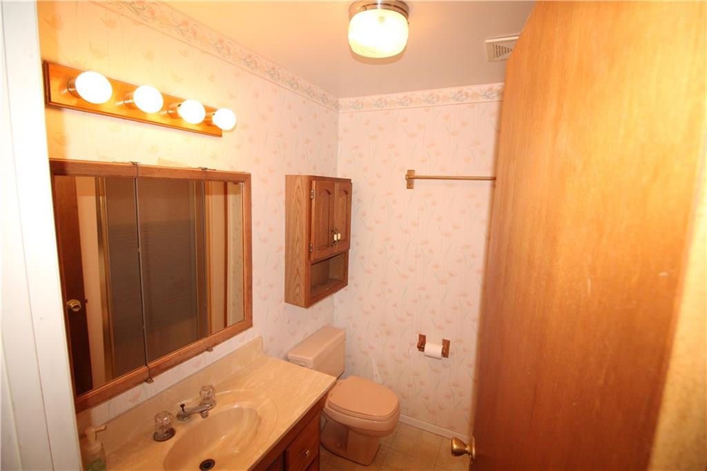 66 Gearing Road Monongahela, PA 15063 - Photo 9 of 24 Full Bathroom on 1st Floor in hallway off Kitchen that leads to back door for deck access