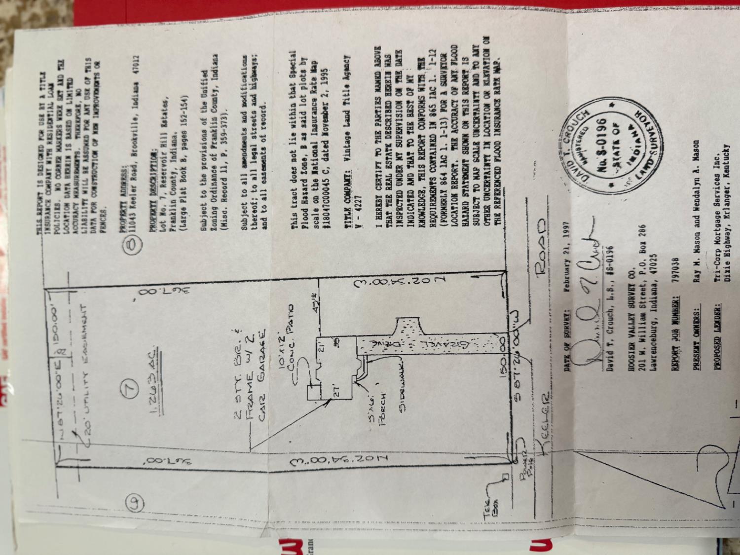 11043 Keeler Road Brookville, IN 47012 - Photo 63 of 64 Survey