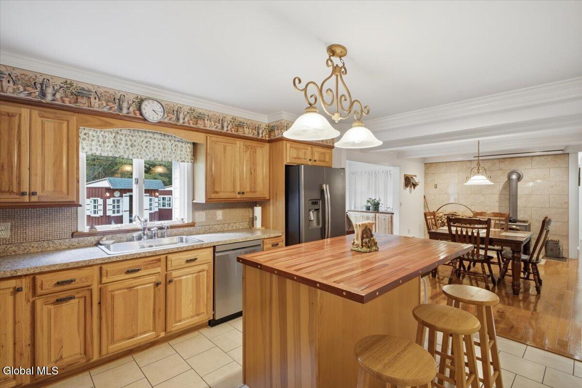 65 Dippikill Road Warrensburg, NY 12885 - Photo 14 of 36 Kitchen to Dining Area