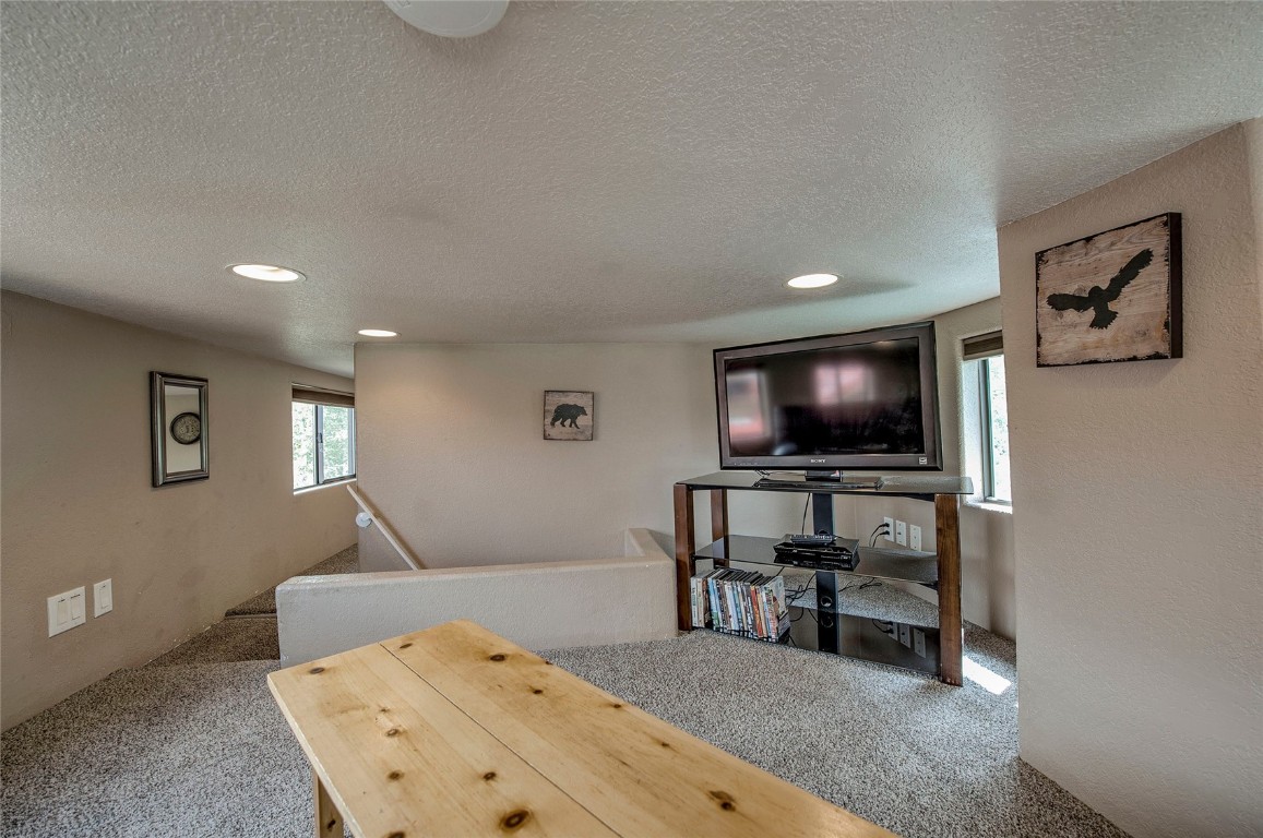 122 Sunshine Loop Fairplay, CO 80440 - Photo 17 of 28 a living room with furniture and a flat screen tv