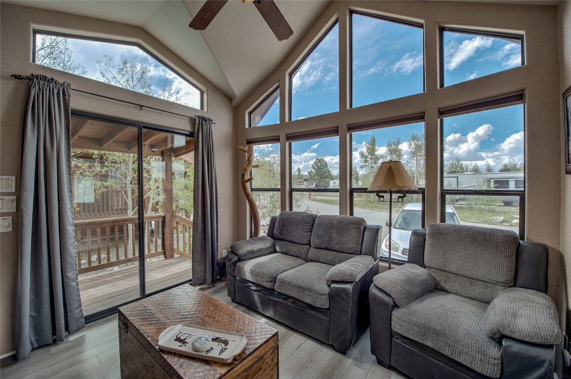 122 Sunshine Loop Fairplay, CO 80440 - Photo 3 of 28 a living room with furniture and a large window