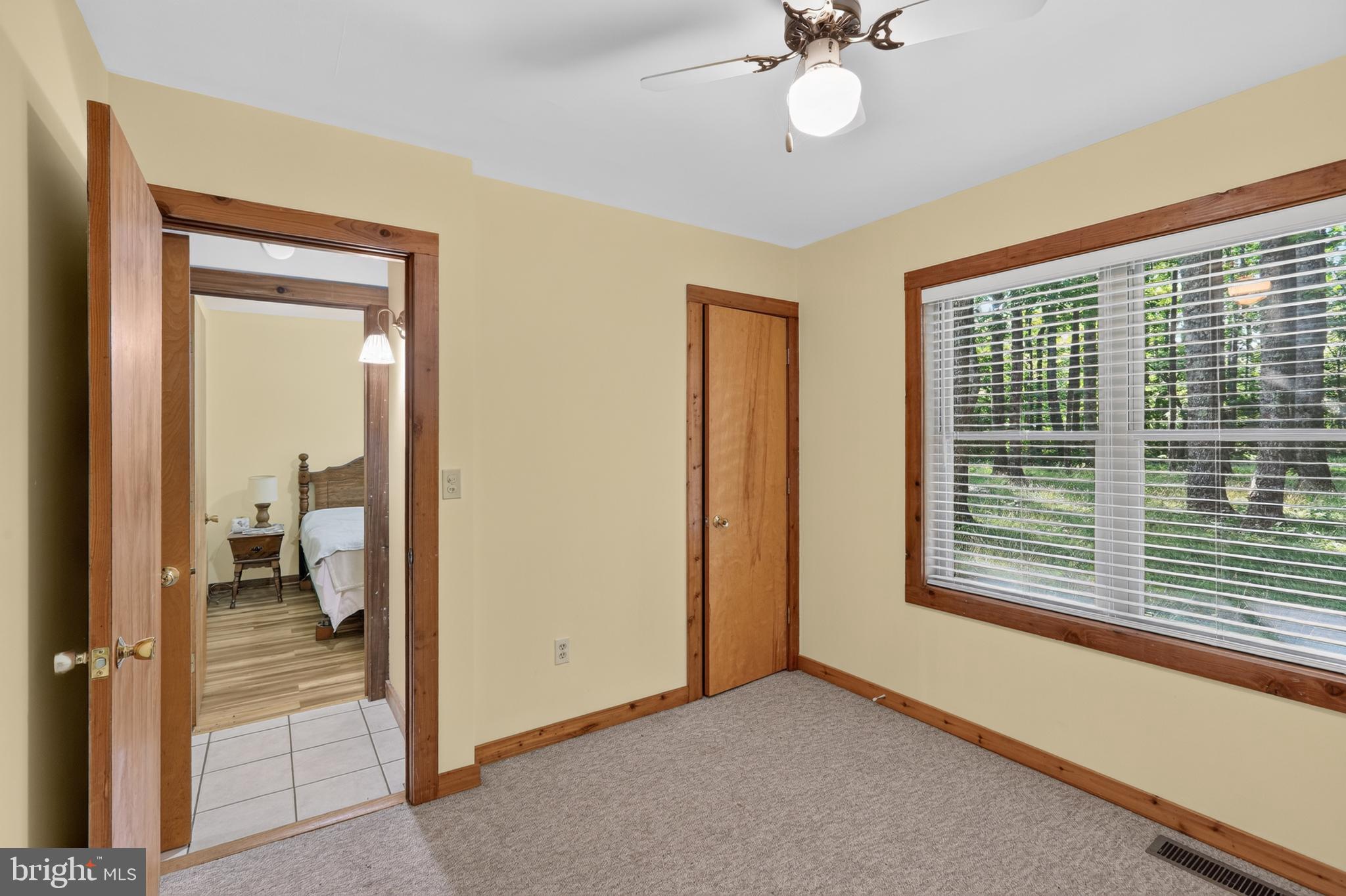453 Lost Valley Road Madison, VA 22727 - Photo 31 of 54 a view of a livingroom with a ceiling fan and a window