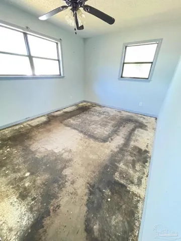 en empty room with a window