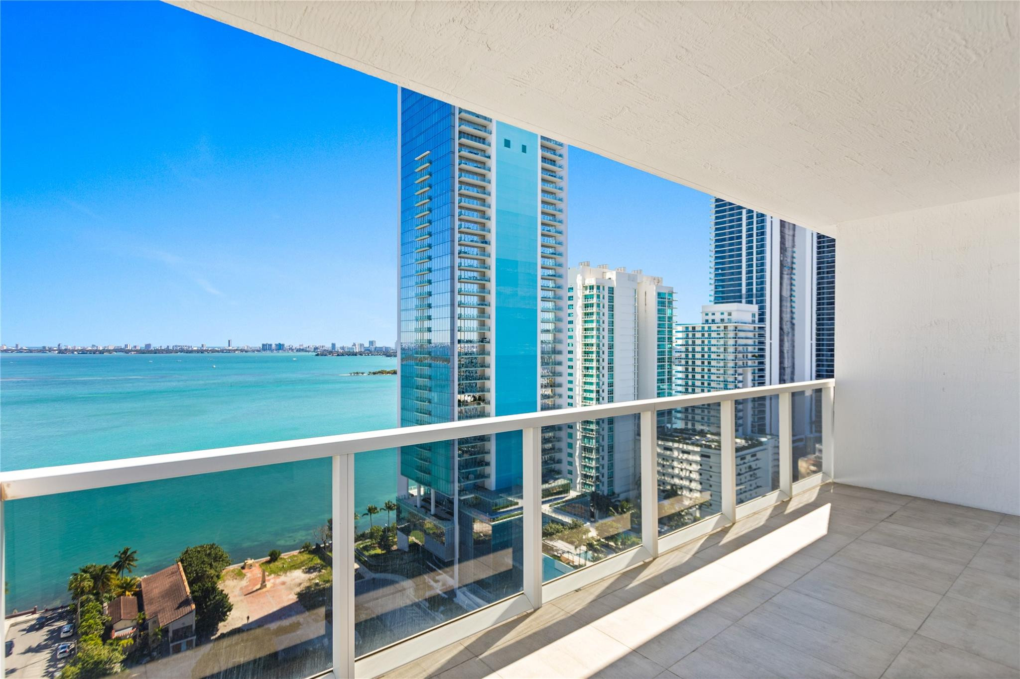 600 Northeast 27th Street, Unit 2301 Miami, FL 33137 - Photo 71 of 77 a view of a balcony with lake view