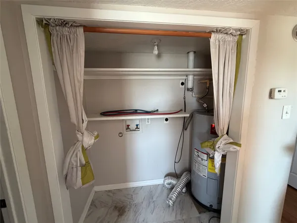 a close view of closet