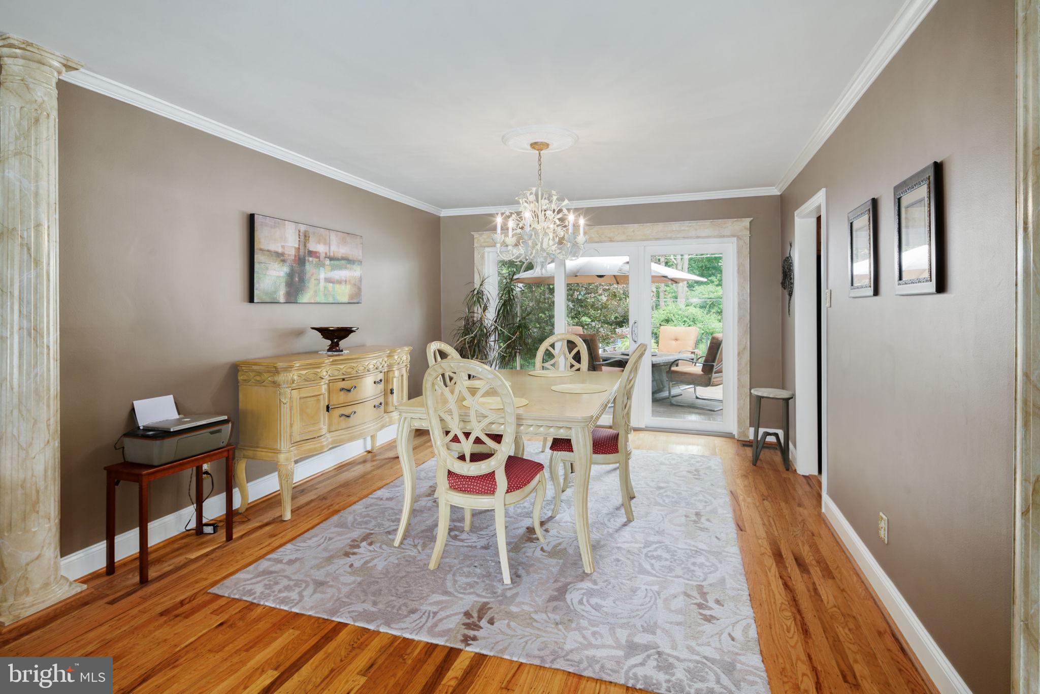 501 Wingate Road Huntingdon Valley, PA 19006 - Photo 11 of 38 Charming pillars & Crown Molding