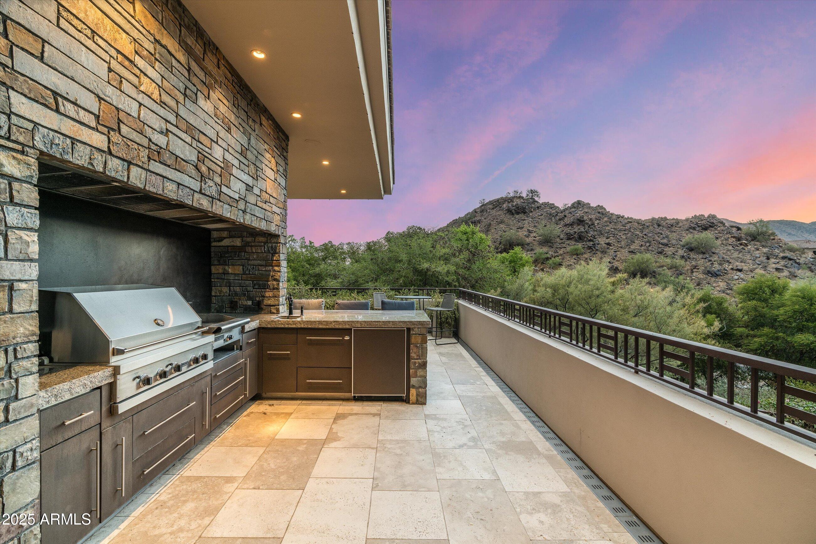 7451 North Las Brisas Lane Paradise Valley, AZ 85253 - Photo 42 of 65 Upper Terrace - BBQ Area