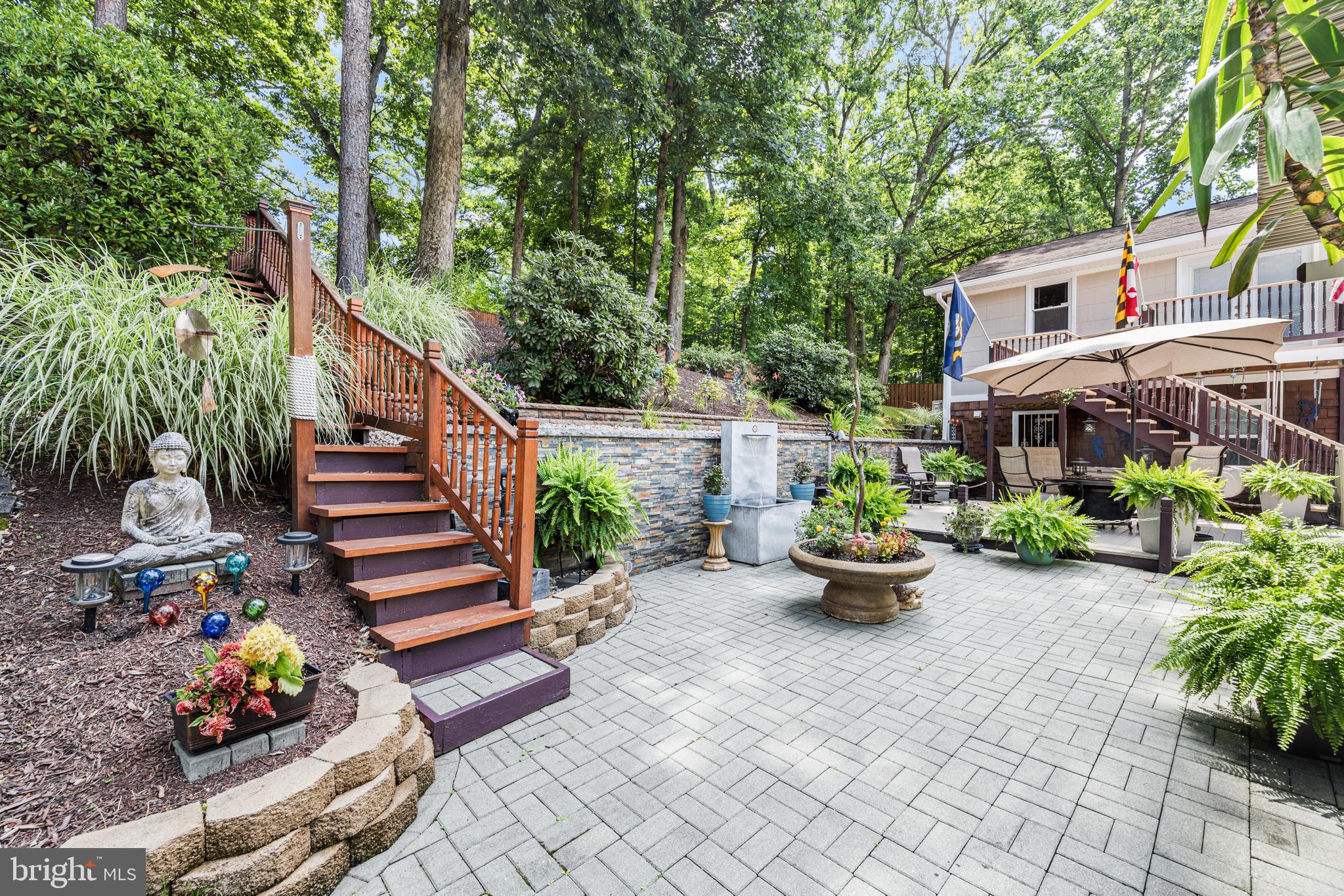 9307 Montpelier Drive Laurel, MD 20708 - Photo 56 of 69 Stairs from Patio to Top of Hill