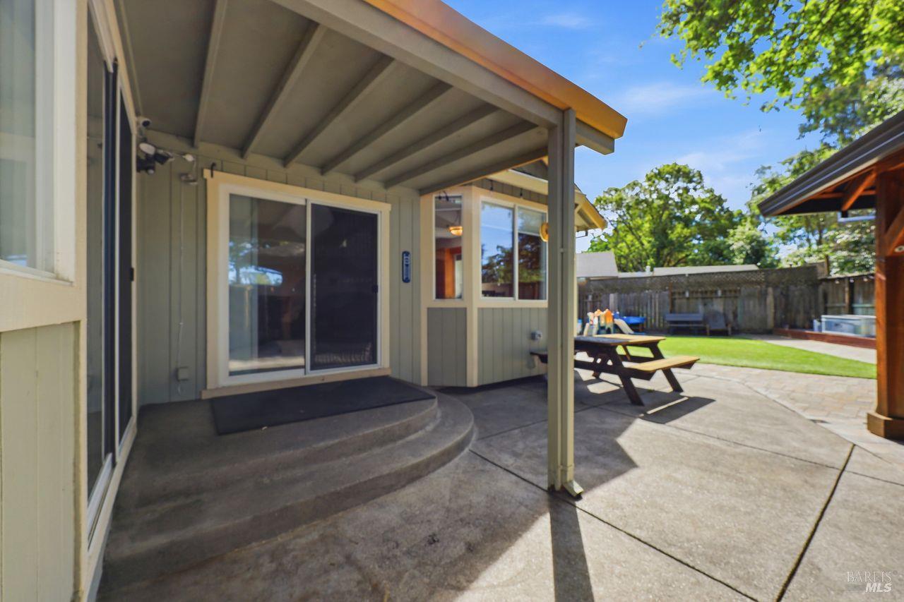 164 Fulton Place Windsor, CA 95492 - Photo 39 of 50 a view of a house with a backyard porch and sitting area