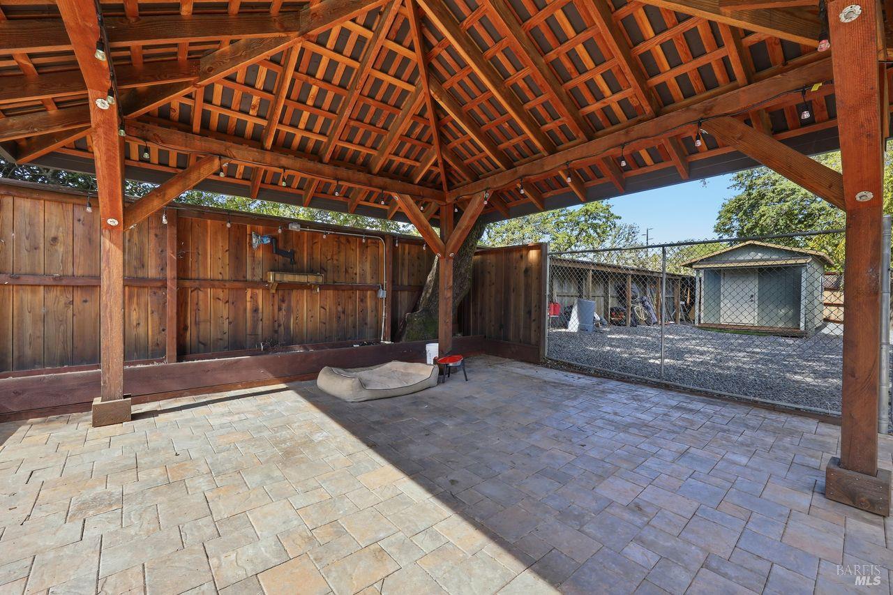 164 Fulton Place Windsor, CA 95492 - Photo 40 of 50 a view of a backyard with wooden fence
