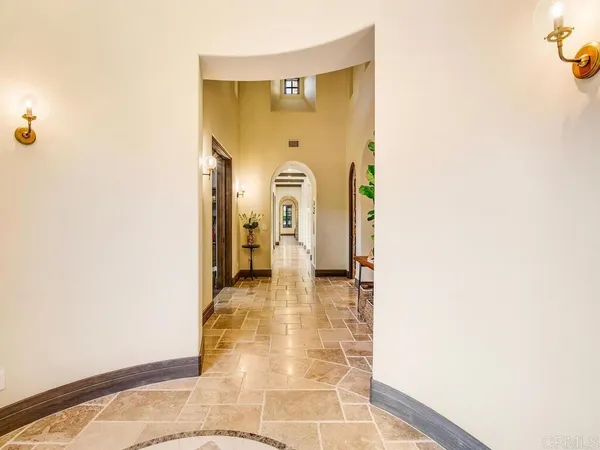 a view of a hallway with interior of the house
