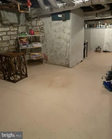 a view of a storage room