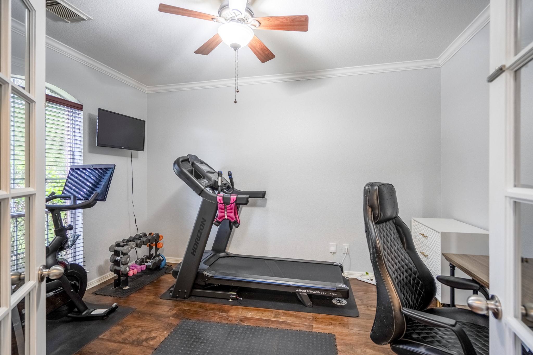 10410 Pitcataway Drive Spring, TX 77379 - Photo 6 of 48 French doors lead into the study (currently used as a home gym) which has lots of natural light and the ideal flex space.