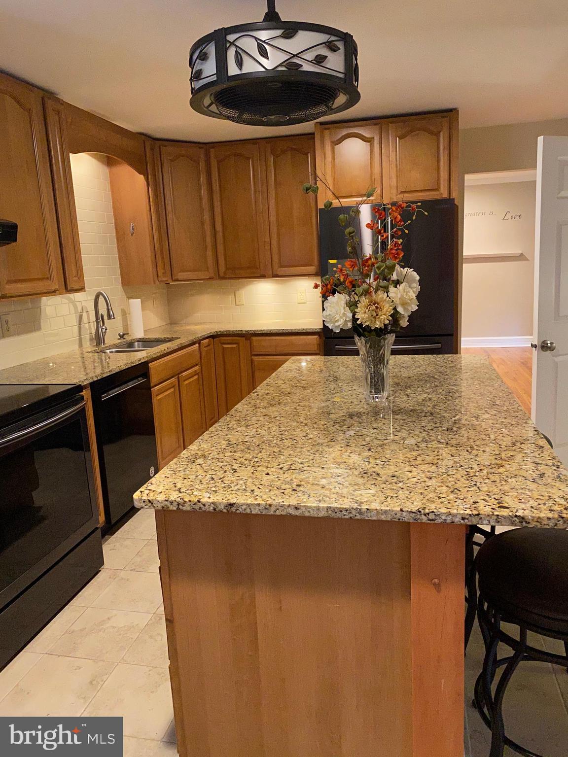 Island in the kitchen
