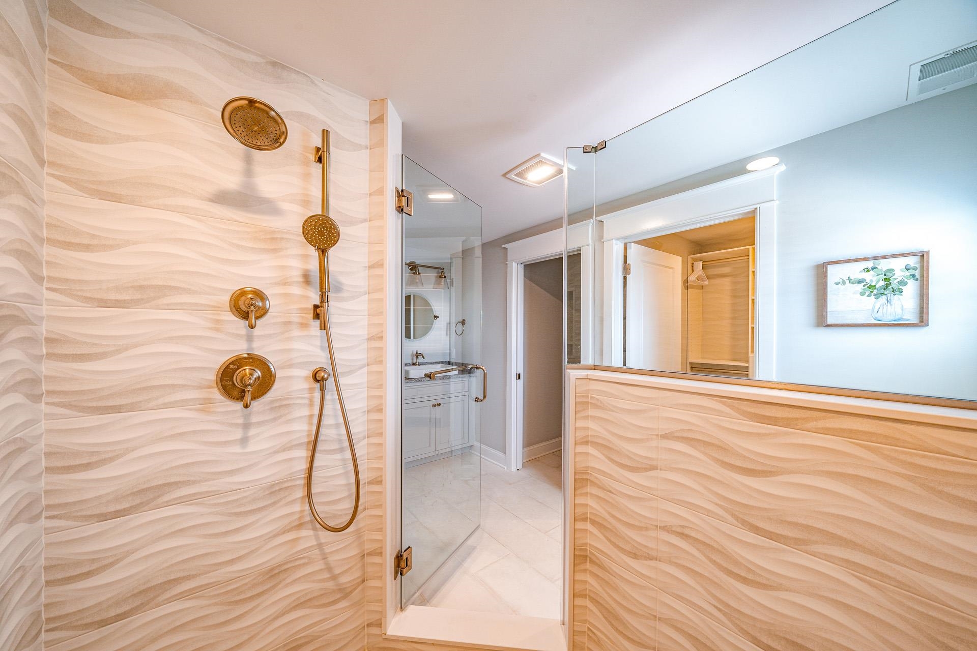 7418 Dune Drive Avalon, NJ 08202 - Photo 47 of 50 a bedroom with a bed and a chandelier