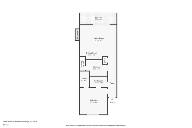 $600,000 | 107 North Harris Street, Unit 209, Breckenridge, CO 80424