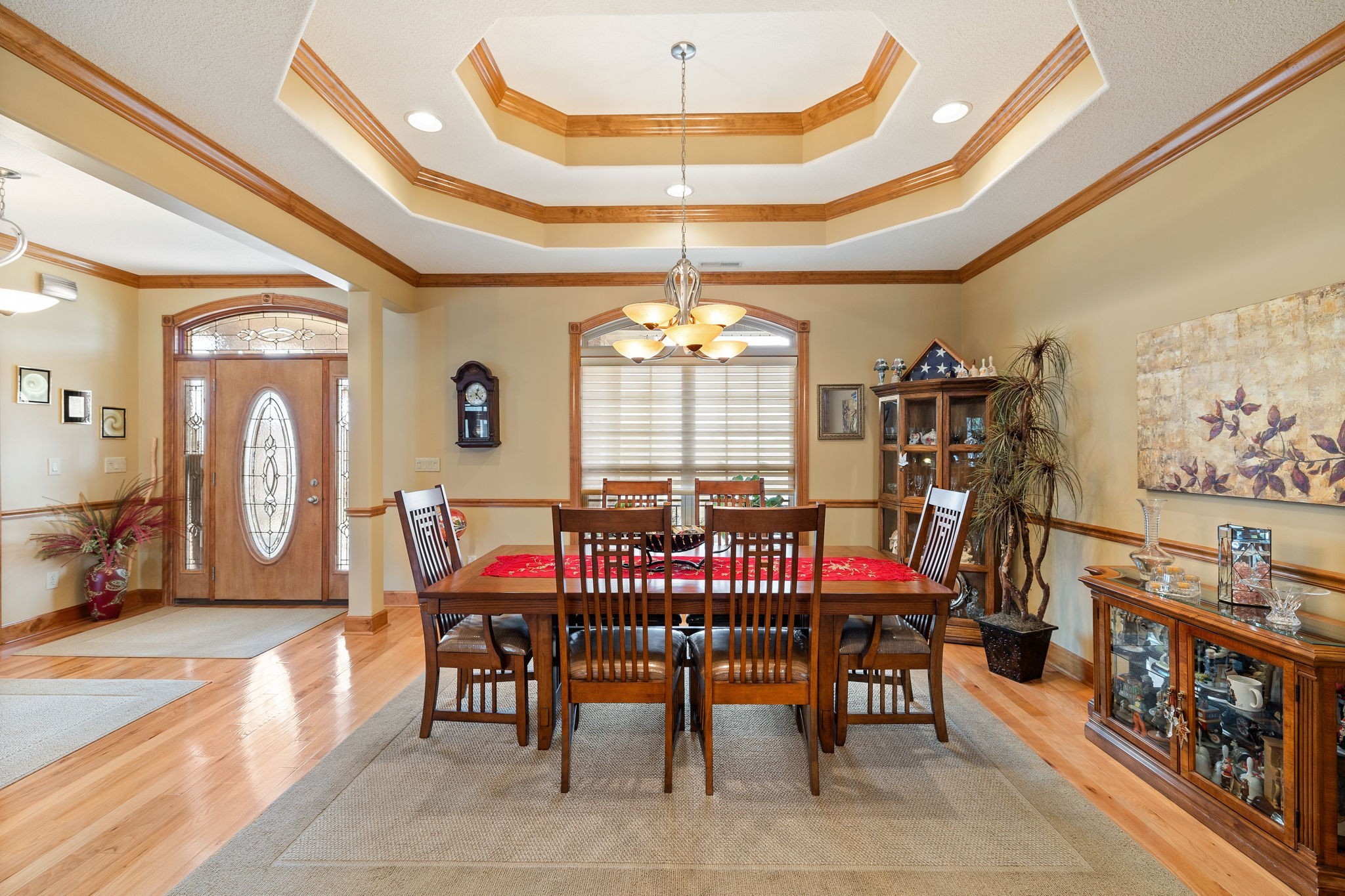 469 Pickney Road Winchester, TN 37398 - Photo 5 of 49 View of Dining Room from the Kitchen. Notice all the beautiful wood crown molding throughout the room.