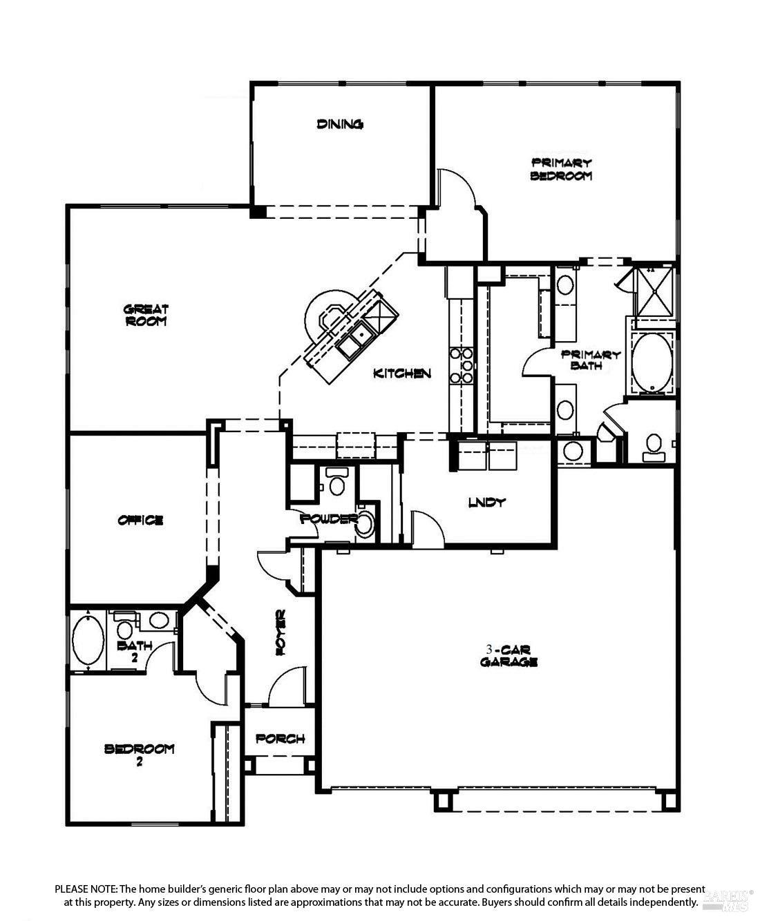 316 Birch Ridge Drive Rio Vista, CA 94571 - Photo 70 of 70 floor plan - The Verano