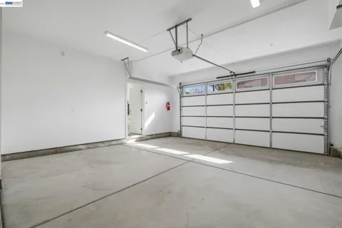 a view of a garage