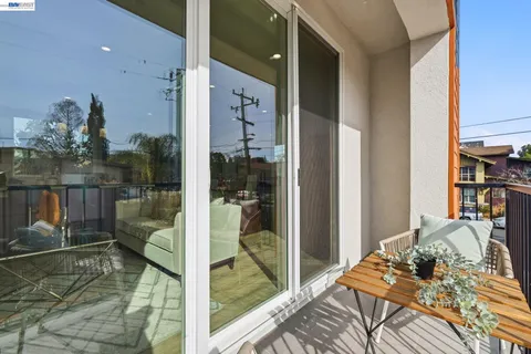 a view of a balcony