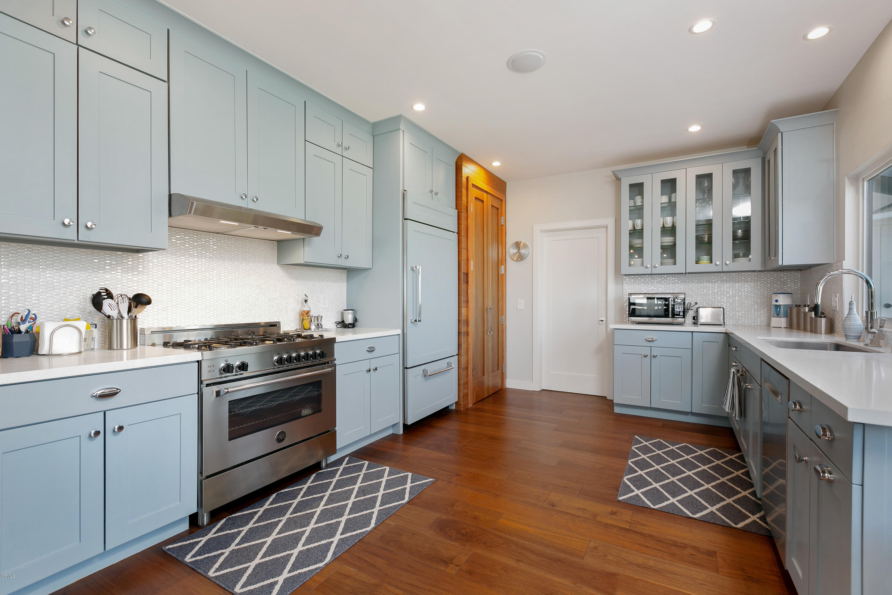 770 Panorama Place Pasadena, CA 91105 - Photo 15 of 47 a kitchen with stainless steel appliances granite countertop a stove a sink and a refrigerator