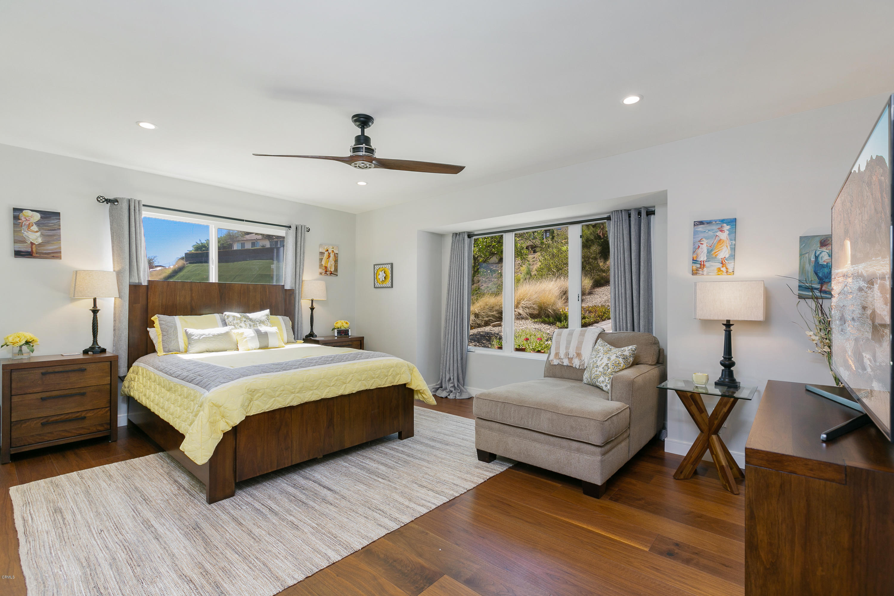 770 Panorama Place Pasadena, CA 91105 - Photo 22 of 47 a bedroom with a bed couch and window