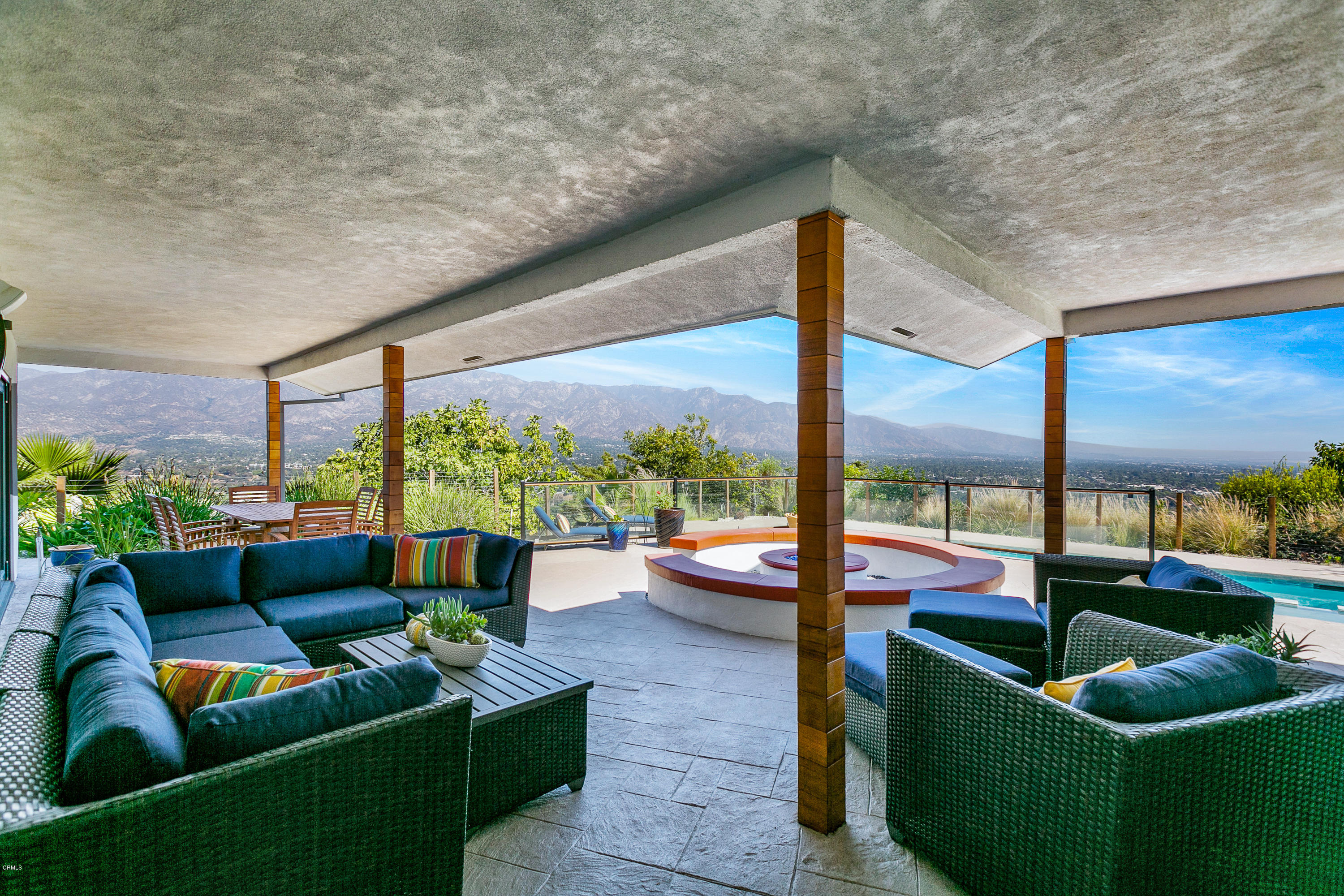 770 Panorama Place Pasadena, CA 91105 - Photo 27 of 47 a outdoor living space with furniture and garden view