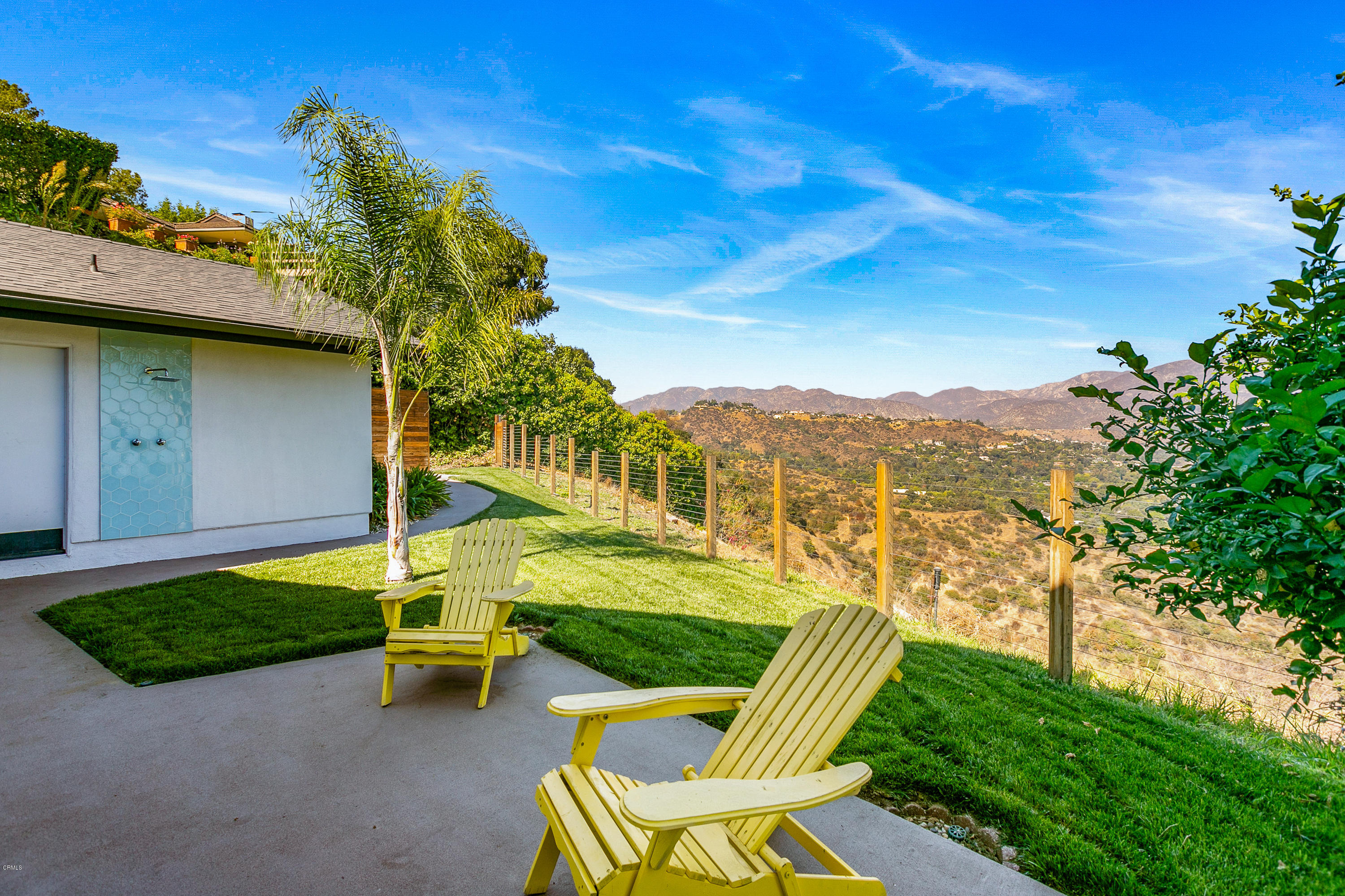 770 Panorama Place Pasadena, CA 91105 - Photo 29 of 47 a view of a chair and tables in the patio
