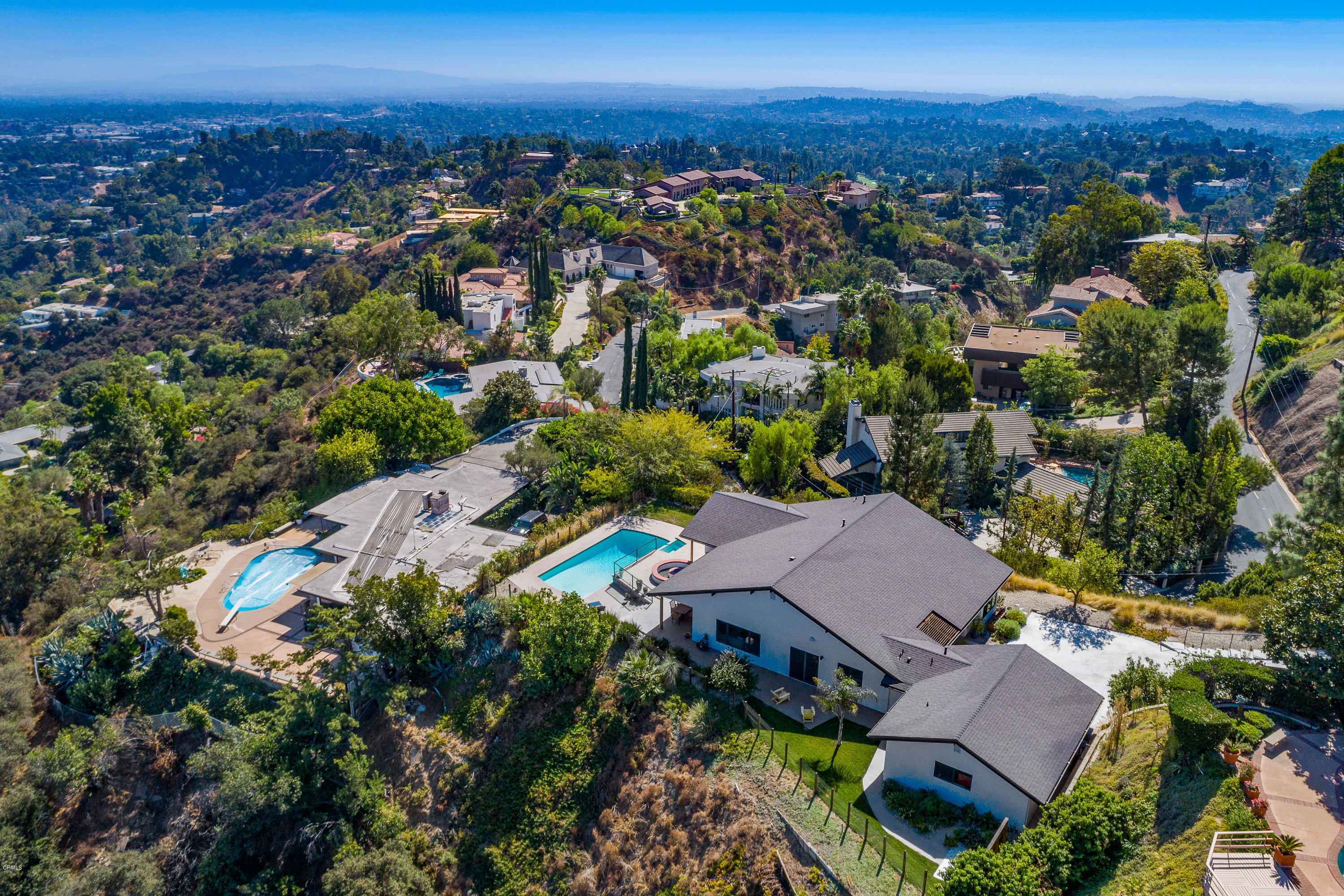770 Panorama Place Pasadena, CA 91105 - Photo 43 of 47 an aerial view of residential houses with outdoor space and street view