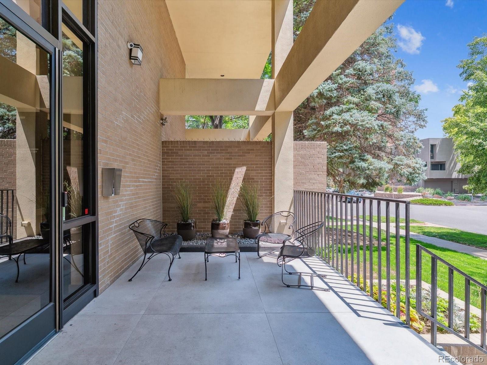 1111 Race Street, Unit 3A Denver, CO 80206 - Photo 31 of 39 a view of balcony with furniture