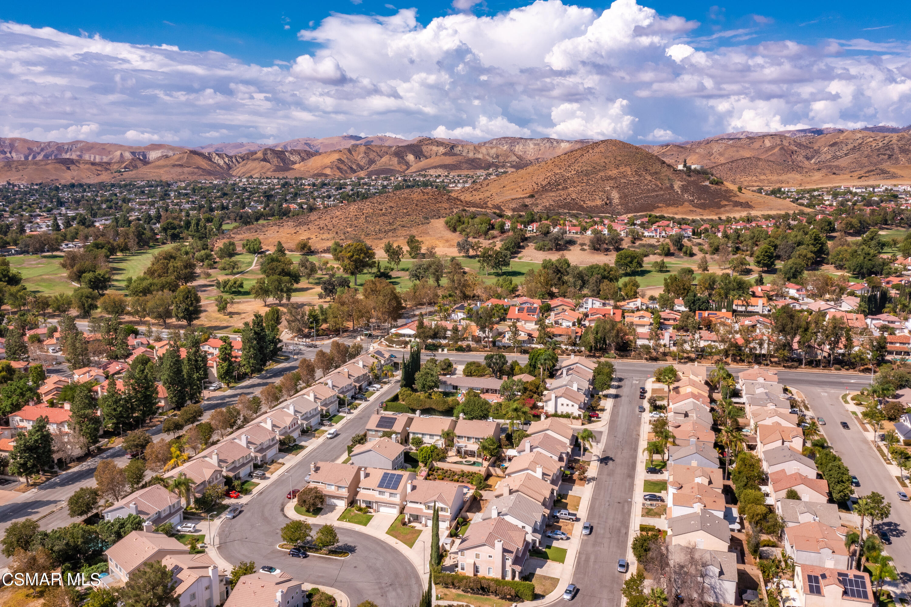 5248 Portia Street Simi Valley, CA 93063 - Photo 45 of 45 an aerial view of residential houses with outdoor space