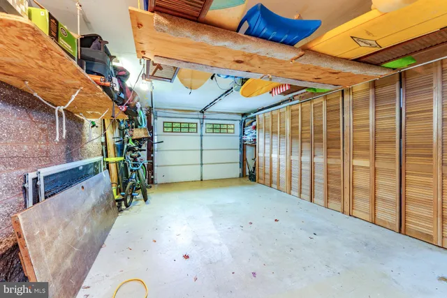 an aerial view of a house with a garden view